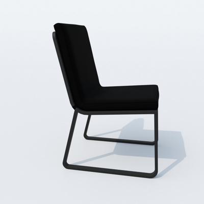 Стул IDEAL PATIO Стул ГИРА черный - каркас карбон арт. GIR.2416000