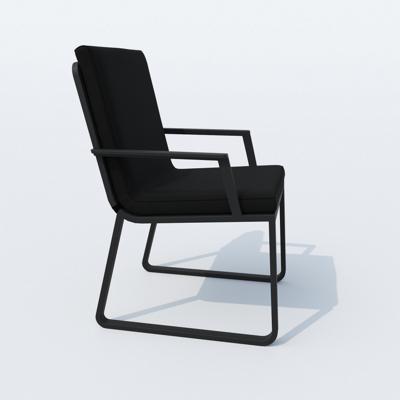 Стул IDEAL PATIO Стул АЛЬБА черный - каркас карбон арт. ALB.2416000