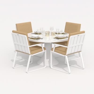 Стул IDEAL PATIO Стул АЛЬБА бежевый - белый каркас арт. ALB.2422000