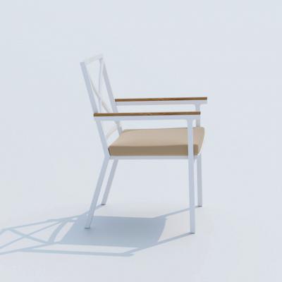 Стул IDEAL PATIO Стул ФЕСТА бежевый - белый каркас арт. FST.2422000