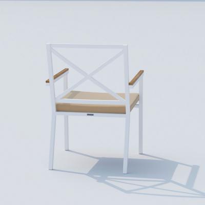 Стул IDEAL PATIO Стул ФЕСТА бежевый - белый каркас арт. FST.2422000