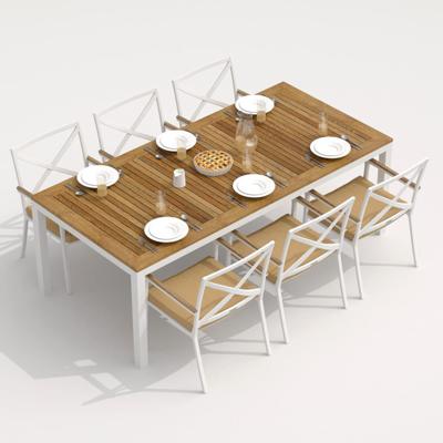 Стул IDEAL PATIO Стул ФЕСТА бежевый - белый каркас арт. FST.2422000