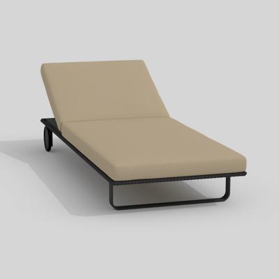 Мебель IDEAL PATIO Шезлонг КОСТА на колесах бежевый - каркас карбон арт. CST.3012000