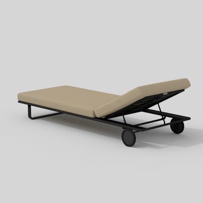 Мебель IDEAL PATIO Шезлонг КОСТА на колесах бежевый - каркас карбон арт. CST.3012000