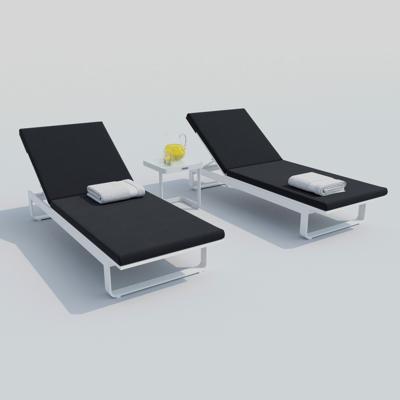 Мебель IDEAL PATIO Шезлонг ЛЕТТО антрацит - белый каркас арт. LTT.3025000