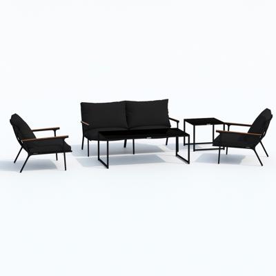Лаунж зона IDEAL PATIO Кресло ФЕСТА черное арт. FST.1116000
