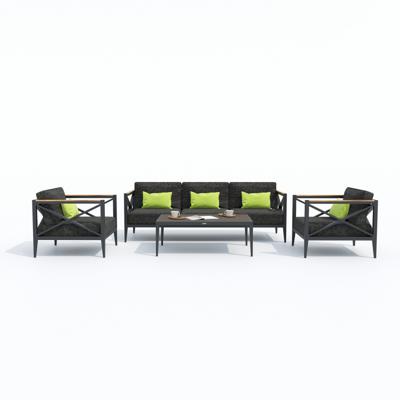 Лаунж зона IDEAL PATIO Лаунж зона ВЕРИТА темно-серая - каркас карбон арт. VRT.1017003