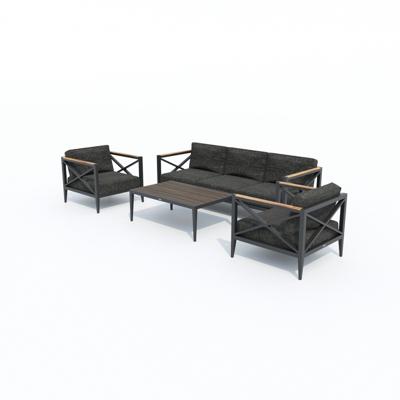 Лаунж зона IDEAL PATIO Лаунж зона ВЕРИТА темно-серая - каркас карбон арт. VRT.1017003