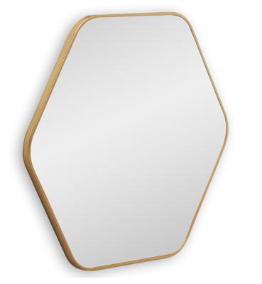 Зеркало Art-Zerkalo Hexagon M Gold Зеркало в тонкой раме Smal арт. SM155GL