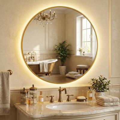 Зеркало Art-Zerkalo Ala L LED Gold Зеркало в раме с подсветкой арт. SM003LGL