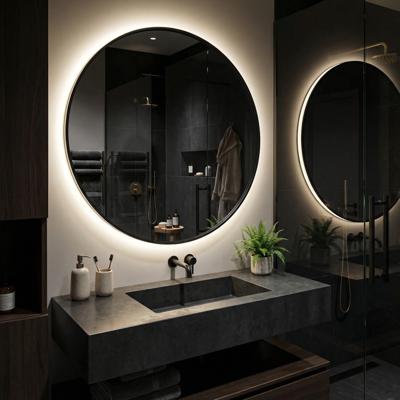 Зеркало Art-Zerkalo Ala L LED Black Зеркало в раме с подсветкой арт. SM003LBL