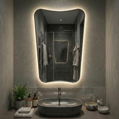 Зеркало Art-Zerkalo Sky M LED Silver Зеркало в раме с подсветкой арт. SM131LSL