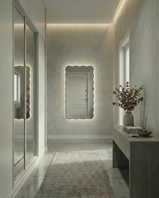 Зеркало Art-Zerkalo Fancy L LED Black Зеркало в раме с подсветкой арт. SM195LBL