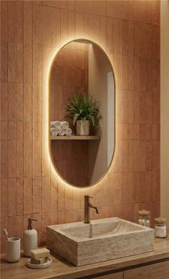 Зеркало Art-Zerkalo Kapsel S LED Gold Зеркало в раме с подсветкой арт. SM014LGL