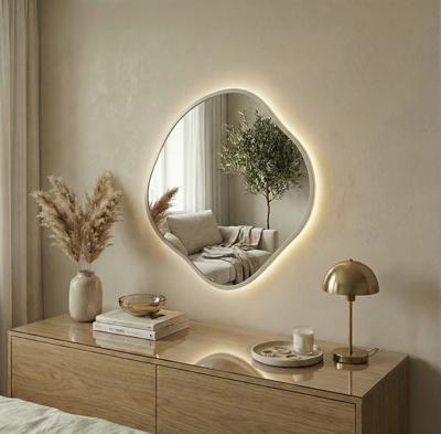 Зеркало Art-Zerkalo Organic M LED Silver Зеркало в раме с подсветкой арт. SM127LSL