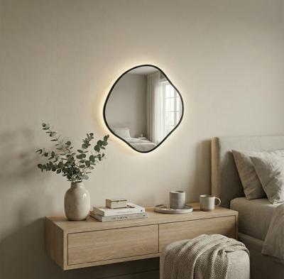 Зеркало Art-Zerkalo Organic M LED Black Зеркало в раме с подсветкой арт. SM127LBL