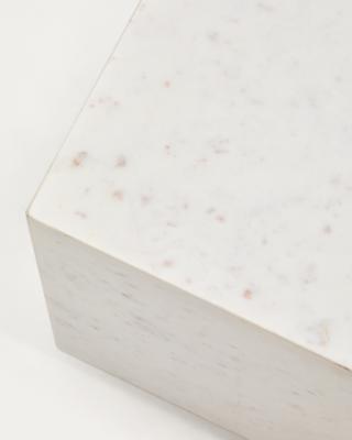 Столик La Forma (ех Julia Grup) Журнальный столик Sorein из белого мрамора 50 x 50 см арт. 451195