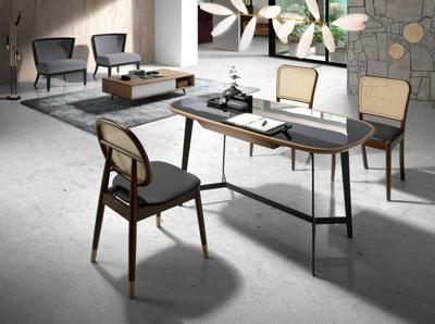 Стул Angel Cerda Стул DC1599 /4093 из экокожи и ротанга арт. 096387