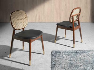 Стул Angel Cerda Стул DC1599 /4093 из экокожи и ротанга арт. 096387