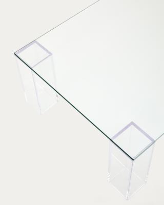 Столик La Forma (ех Julia Grup) Журнальный столик Adularia из стекла прозрачного цвета 140 x 60 арт. 205344