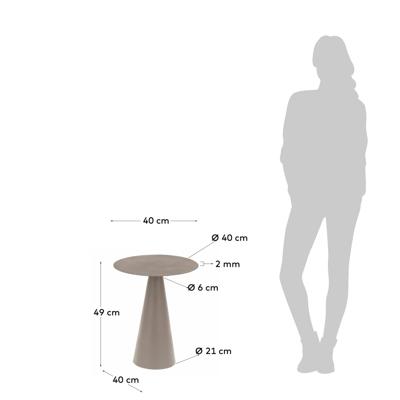 Столик La Forma (ех Julia Grup) Приставной столик Shirel Ø 40 cm зеленый арт. 091011