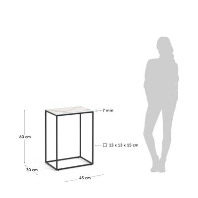 Столик La Forma (ех Julia Grup) Журнальный столик Rewena с керамической столешницей 45 x 30 см арт. 100639