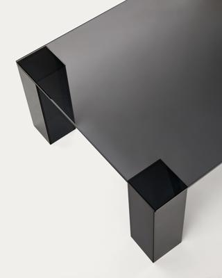 Столик La Forma (ех Julia Grup) Журнальный столик Adularia из стекла темно-серого цвета 140 x 60 арт. 205342