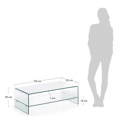 Столик La Forma (ех Julia Grup) Стеклянный столик Burano арт. 023615