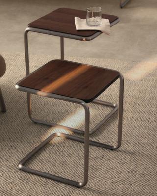Столик La Forma (ех Julia Grup) Журнальный столик Tarsel из 100% орехового шпона с конструкцией из матовой стали арт. 419837