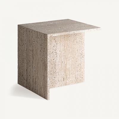 Столик Vical Приставной столик Theuville из травертина 50x50 арт. 200647