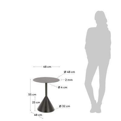 Столик La Forma (ех Julia Grup) Приставной столик Yinan Ø 48 см черный арт. 091031