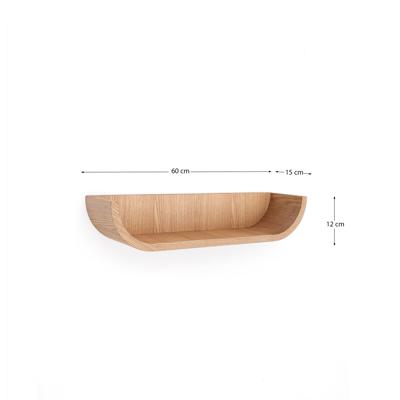 Полка La Forma (ех Julia Grup) Salaya Полка из ламинированного ясеня  в натуральной отделке 60 x 12 арт. 205227