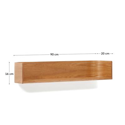 Полка La Forma (ех Julia Grup) Полка Octavia из фанеры ясеня 90 х 20 см арт. 175070