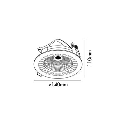 Встраиваемый светильник Faro Встраиваемый светильник Mini Optic CRI95 17 белый арт. 086210