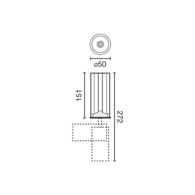 Встраиваемый светильник Faro Проектор Fost PULLDOWN белый 15W 12° 2700K CRI90 DALI арт. 163935
