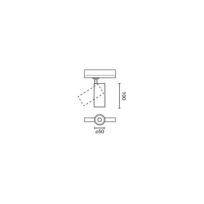 Трековая система Faro FOST Трековый светильник Ш50 15W белый 35° 2700K CRI90 TRIAC арт. 185011
