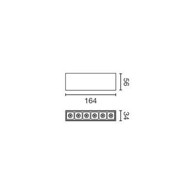Потолочный светильник Faro Потолочный светильник Neso Point-6 2700K 34° белый арт. 119970