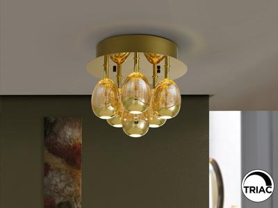 Потолочный светильник Schuller Потолочный светильник Rocio 6L золотой DIMABLE арт. 206750