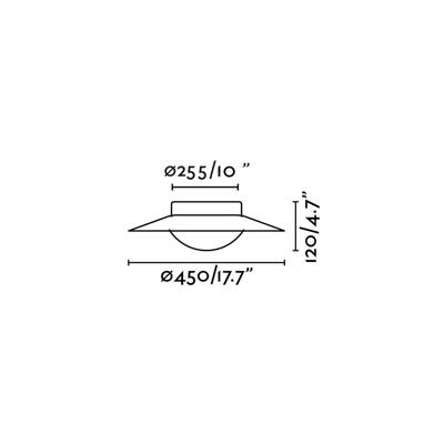 Потолочный светильник Faro Плафон Side 20W золотой арт. 041622