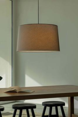 Подвесной светильник Faro Подвесной светильник WINDSOR COLGANTE SIMPLE черный/серый абажур 3xE27 арт. 219417