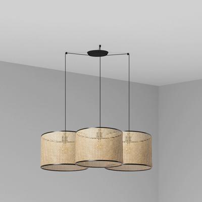 Подвесной светильник Faro Подвесной светильник Mambo черный/ротанг ø450 3L арт. 114404