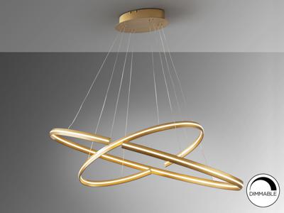 Подвесной светильник Schuller Подвесной светильник Elipse золотой большой DIM BLUETOOTH арт. 109071