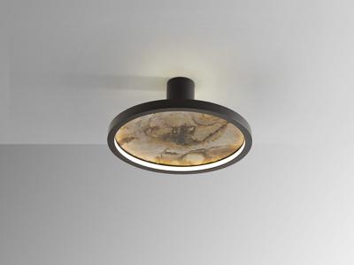 Потолочный светильник Schuller Настенный/потолочный светильник Stone CCT- черный LED D30 арт. 215926