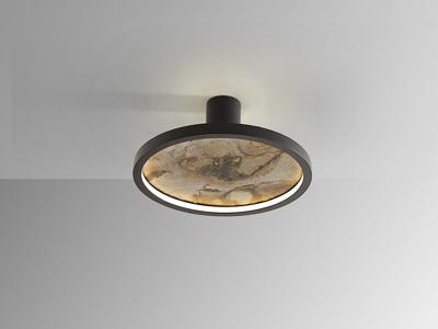 Потолочный светильник Schuller Настенный/потолочный светильник Stone CCT- черный LED D30 арт. 215926