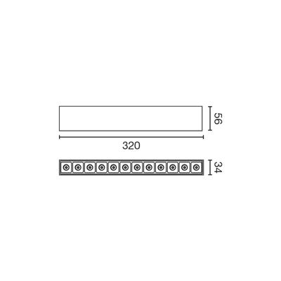 Потолочный светильник Faro Светильник Neso Point 12 2700K 34° черный CASAMBI арт. 162231