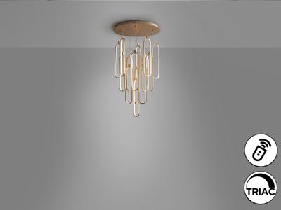 Подвесной светильник Schuller Люстра Colette 14L розовое золото DIM арт. 189925