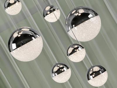 Подвесной светильник Schuller Подвесной светильник Sphere 14L LED Ø60 X500H DIM хром арт. 098374