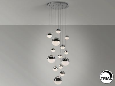 Подвесной светильник Schuller Подвесной светильник Sphere 14L LED Ø60 X500H DIM хром арт. 098374