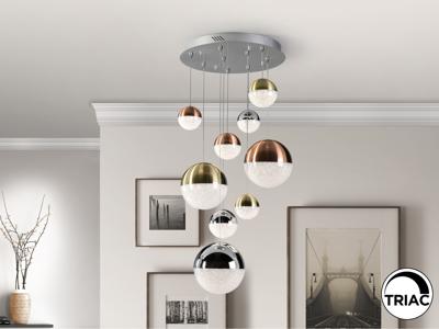 Подвесной светильник Schuller Подвесной светильник Sphere 9L LED Ø50 DIM разноцветный арт. 098216