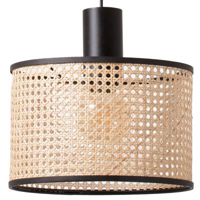 Подвесной светильник Faro Люстра Mambo Simple черный/ротанг ø320 арт. 104343